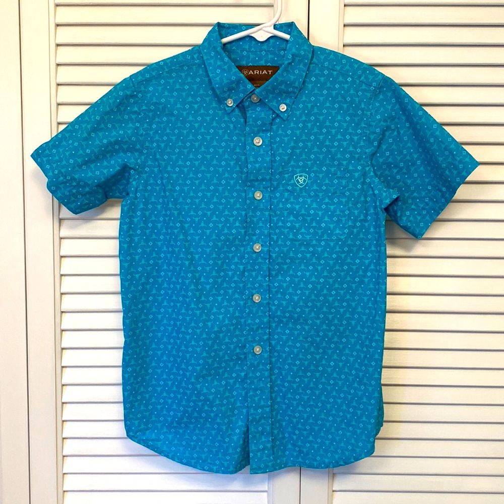 Boys Ariat cowboy shirt size S (7)